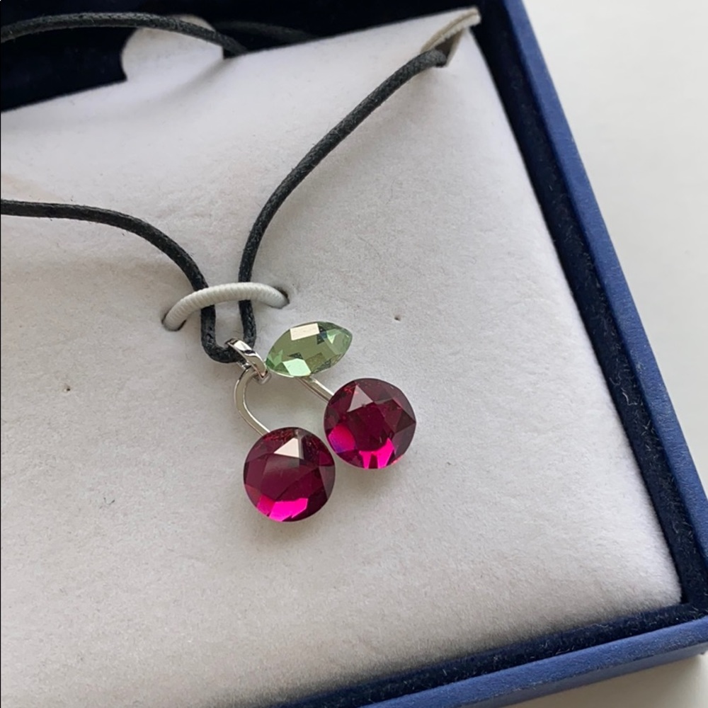 Swarovski cherry necklace